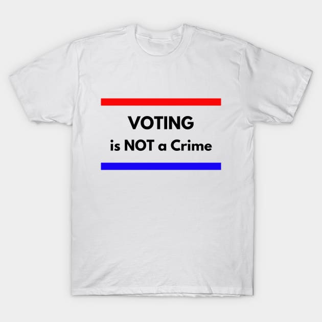 VOTING is not a CRIME T-Shirt by Karolyn's Kreations!